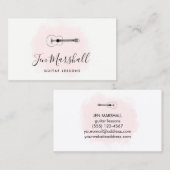 ガーリーピンクウォーターのカラーギタリスト 名刺 (正面/裏面)