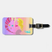 ガーリーピンクマーメイド ラゲッジタグ (正面横)