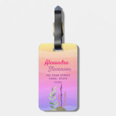 ガーリーピンクマーメイド ラゲッジタグ (裏面縦)