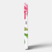 ガーリーピンク水彩花模様 Case-Mate iPhoneケース (裏面 / 左)