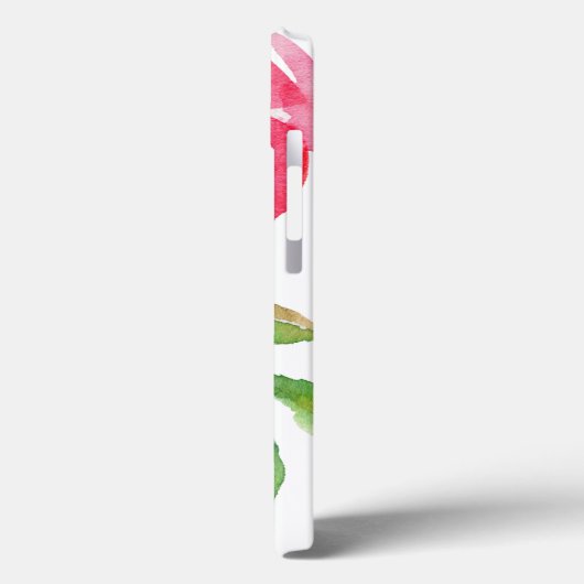 ガーリーピンク水彩花模様 Case-Mate iPhoneケース (裏面 / 左)