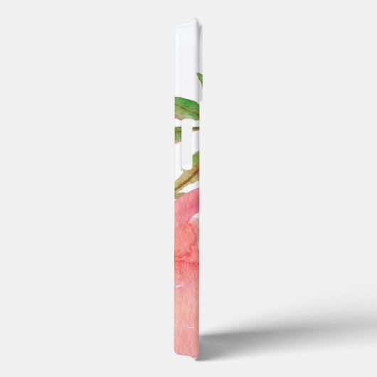 ガーリーピンク水彩花模様 Case-Mate iPhoneケース (裏面 / 右)