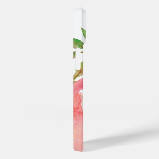 ガーリーピンク水彩花模様 Case-Mate iPhoneケース (裏面 / 右)