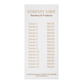 ガーリーファッション灰色美しいネイルアーティストネイルサロン ラックカード (裏面)