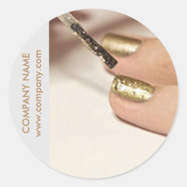 ガーリーファッション美しいネイルアーティストネイルサロン ラウンドシール