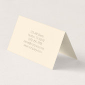 ガーリーファッション美しいネイルアーティストネイルサロン 名刺 (裏面)