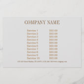 ガーリーファッション 美容 シルバーネイルアーティスト ネイルサロン チラシ (裏面)