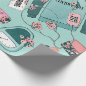 ガーリーフィットネスパターン ラッピングペーパー (角)