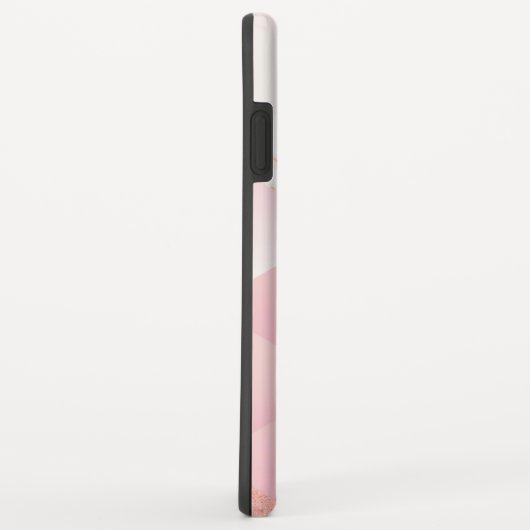 ガーリーフェイク大理石の幾何模様 Case-Mate iPhoneケース (裏面/右)