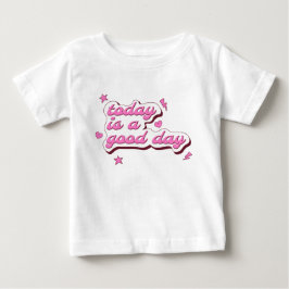 ガーリーフレーズ スターズ ハーツ レイズ ベビーTシャツ