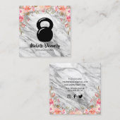 ガーリーフローラパーソナルトレーナー スクエア名刺 (正面/裏面)