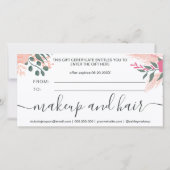 ガーリーフローラブーケ美しいロゴギフト券 (裏面)