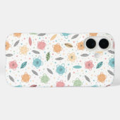 ガーリーフローラ数々のイラストレーション色パステルピンク Case-Mate iPhoneケース (裏面 (横))