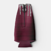 ガーリーブルゴーニュ滴下グリッターブラシ金属名 ボトルクーラー (裏面)