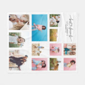 ガーリーベティムルト最高の写真モダン友シンプル人 フリースブランケット (正面(横))