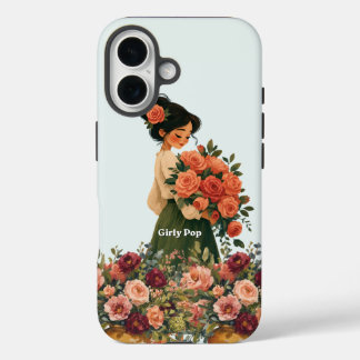 ガーリーポップな花屋さんのスマホケース iPhone 16ケース