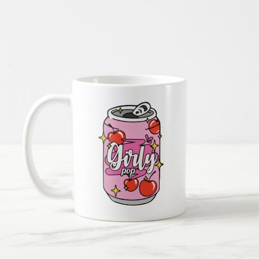 ガーリーポップチェリー缶 コーヒーマグカップ (左)