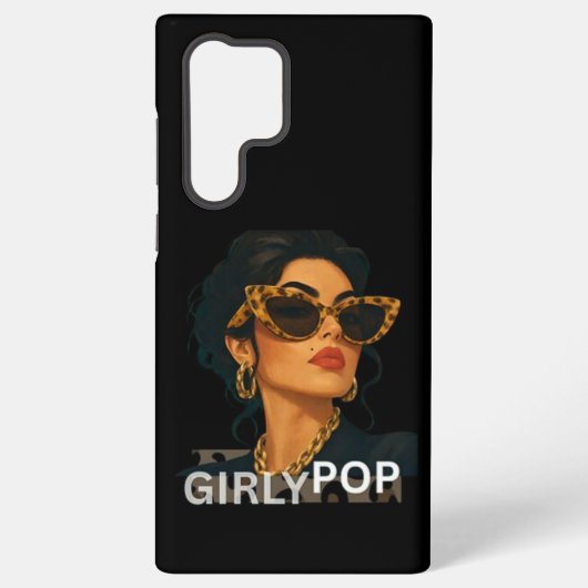 ガーリーポップヒョウ柄スマホケース SAMSUNG GALAXYケース (裏面)