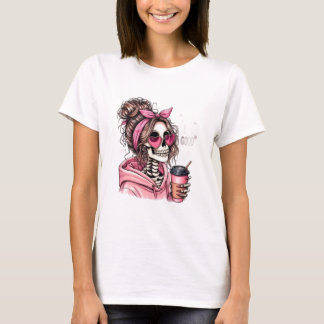 ガーリーメッシーバン スケルトンハートサングラス ピンク エス Tシャツ