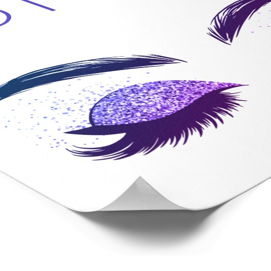 ガーリーモダンインスパイア引用文やる気を起こさせる白 ポスター (角)