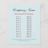 ガーリーモダンエレガントカラフルカップケーキ チラシ (裏面)