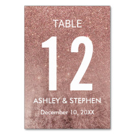 ガーリーモダンバラ金ゴールドグリッターホイルテーブル番号 テーブルナンバー