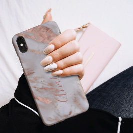 ガーリーモダンバラ金ゴールドグリッター名エレガントスクリプト Case-Mate iPhone 14ケース