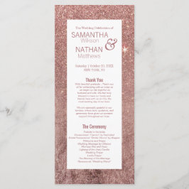 ガーリーモダンバラ金ゴールドグリッター結婚式 プログラム