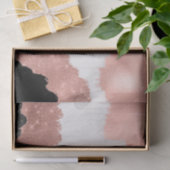 ガーリーモダンバラ金ゴールドピンクグリッターブラシストローク 薄葉紙 (ギフト)