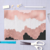 ガーリーモダンバラ金ゴールドピンクグリッターブラシストローク 薄葉紙 (クラフト)