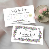 ガーリーモダンフローラユニークブティックサロンスパ ロイヤリティカード