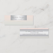 ガーリーモダンプロフェッショナル魅力的 スキニー名刺 (正面/裏面)