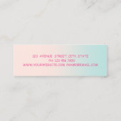 ガーリーモダンプロフェッショナル スキニー名刺 (裏面)