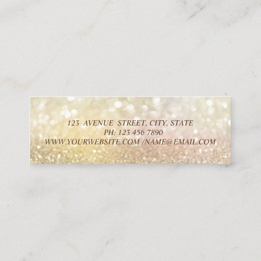 ガーリーモダンプロフェッショナル、《写真》ぼけ味・ロータス スキニー名刺 (裏面)