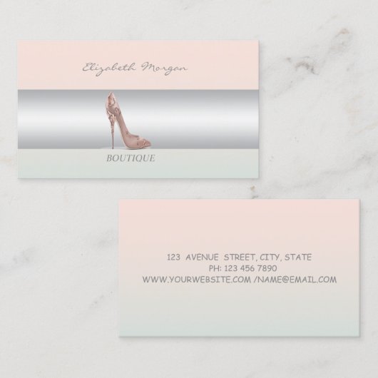 ガーリーモダンプロフェッショナル 名刺 (正面/裏面)