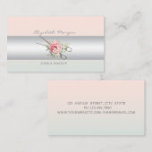 ガーリーモダン魅力的プロフェッショナル 名刺 (正面/裏面)