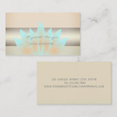 ガーリーモダン魅力的プロフェッショナル 名刺 (正面/裏面)