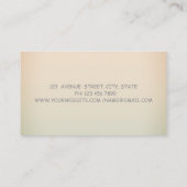 ガーリーモダン魅力的プロフェッショナル 名刺 (裏面)