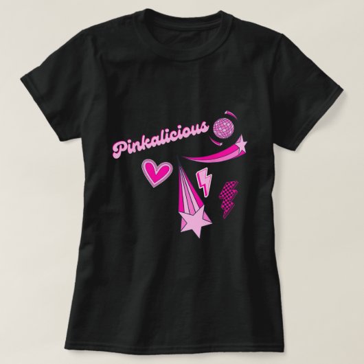 ガーリーリトロピンクパワーシャツ Tシャツ (デザイン正面)