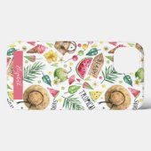 ガーリーリラックスカラフルビーチタオル Case-Mate iPhoneケース (裏面 (横))