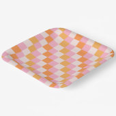 ガーリーレトロ秋パーティープレート ペーパープレート (傾斜あり)