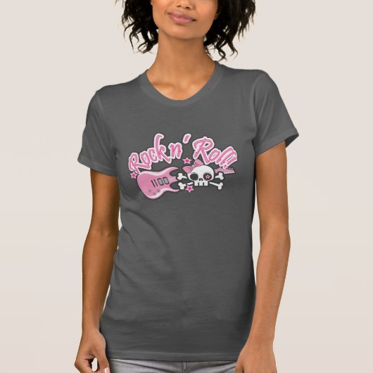 ガーリーロック転がスカル Tシャツ (正面)