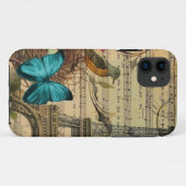 ガーリーヴィンテージエッフェルタワーフローラ音符 Case-Mate iPhoneケース (裏面(横))