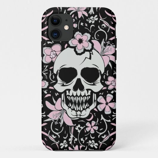 ガーリーヴィンテージスカル Case-Mate iPhoneケース (裏面)
