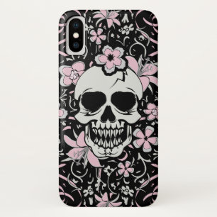 ガーリーヴィンテージスカル iPhone X ケース