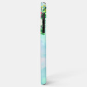 ガーリーヴィンテージバラフローラ水色絵を描 Case-Mate iPhoneケース (裏面/左)