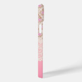 ガーリーヴィンテージピンクフローラバラリボン及びレース Case-Mate iPhoneケース (裏面 / 右)