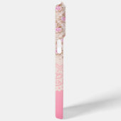 ガーリーヴィンテージピンクフローラバラリボン及びレース Case-Mate iPhoneケース (裏面 / 右)