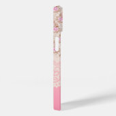 ガーリーヴィンテージピンクフローラバラリボン及びレース Case-Mate iPhoneケース (裏面 / 右)