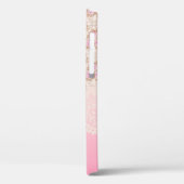 ガーリーヴィンテージピンクフローラバラリボン及びレース Case-Mate iPhoneケース (裏面 / 左)